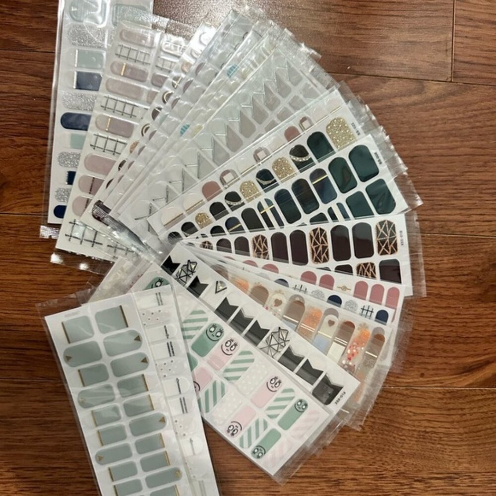 Nail Stickers Pack Aveeno Hand Mask 34 Packs Assorted Styles